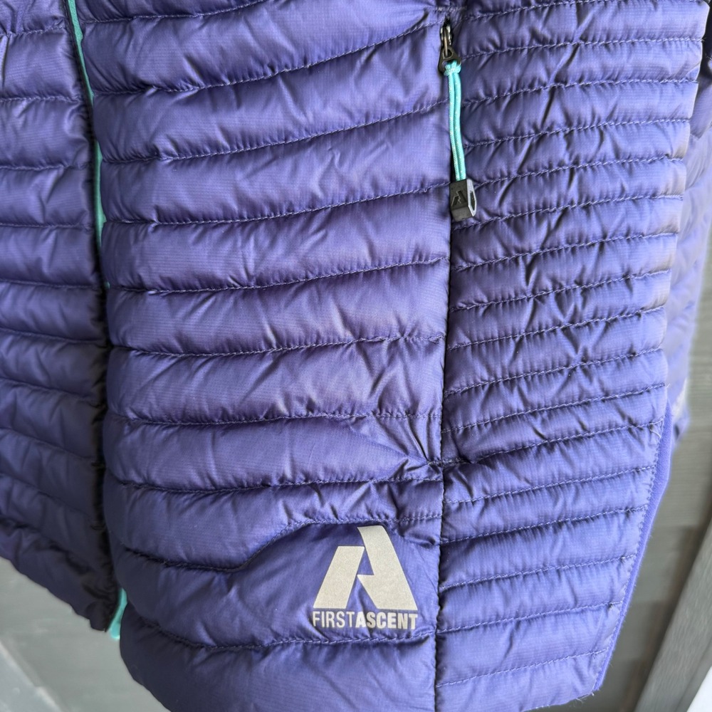 Eddie Bauer First Ascent Womens Large Purple Puffer Hooded Down Jacket 33225108 - Picture 12 of 12